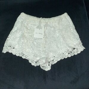 White Lace Women Shorts